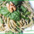 Spaghetti con Pesto di Basilico e Asparagi