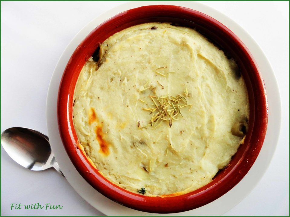 Sformato Lenticchie Funghi e Spinaci con Crosta di Patate