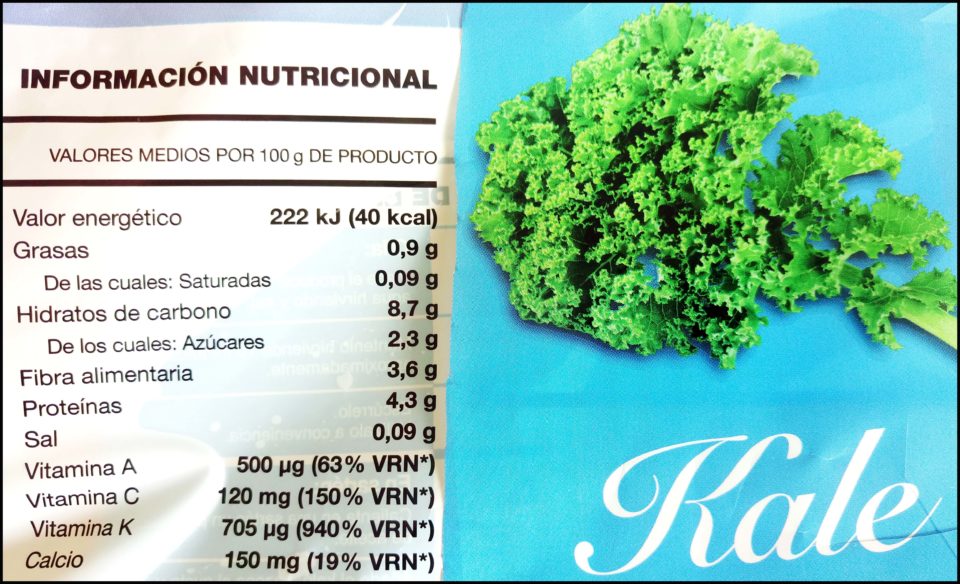 Valori Nutrizionali Cavolo Nero Kale