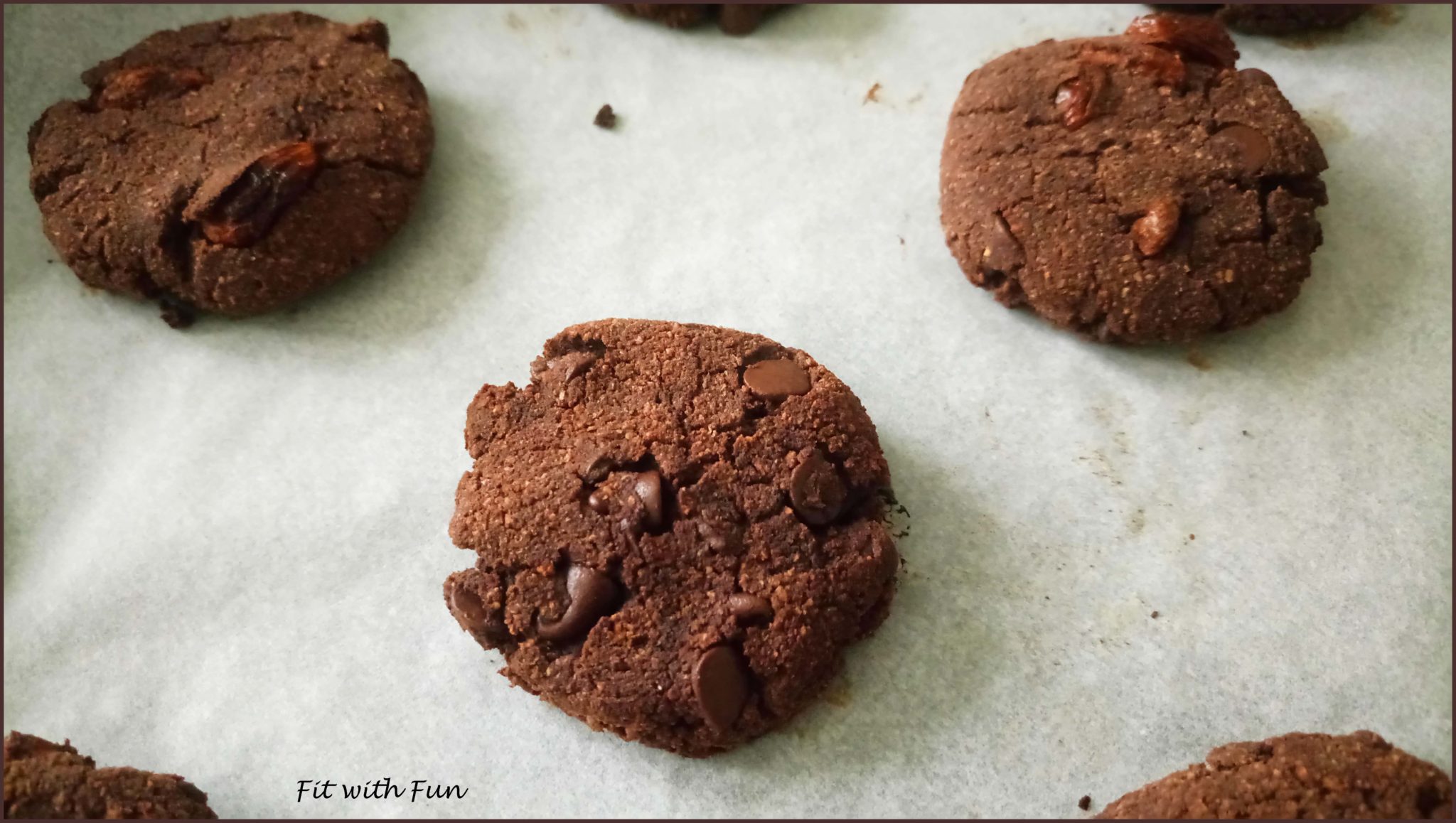 Biscotti Cookies Double Chocolate al Cocco e Burro di Arachidi