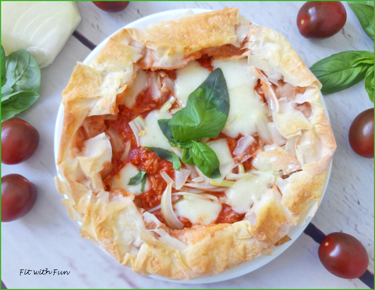 Pizza di Pasta Fillo con Cornicione Ripieno Light e Veloce
