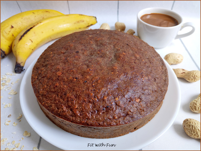 Torta Fit e Proteica Arachidi Banana e Avena