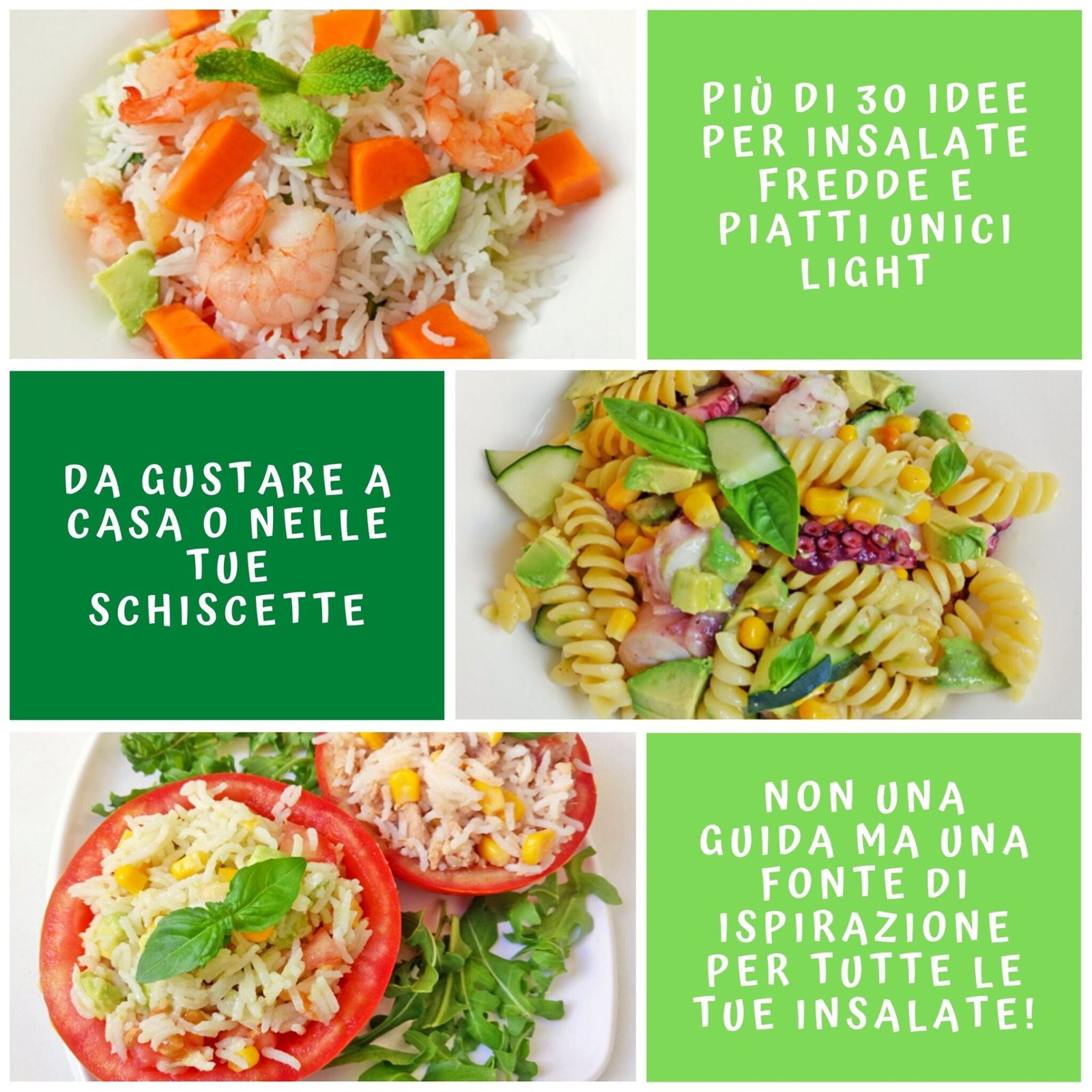 30 Idee per Insalate Fredde e Piatti Unici Light