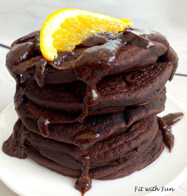 Pancake Arancia e Cacao Vegani e Senza Glutine