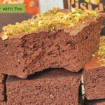 Torta Brownies Cioccolato e Pistacchio Proteica Senza Glutine e Zucchero