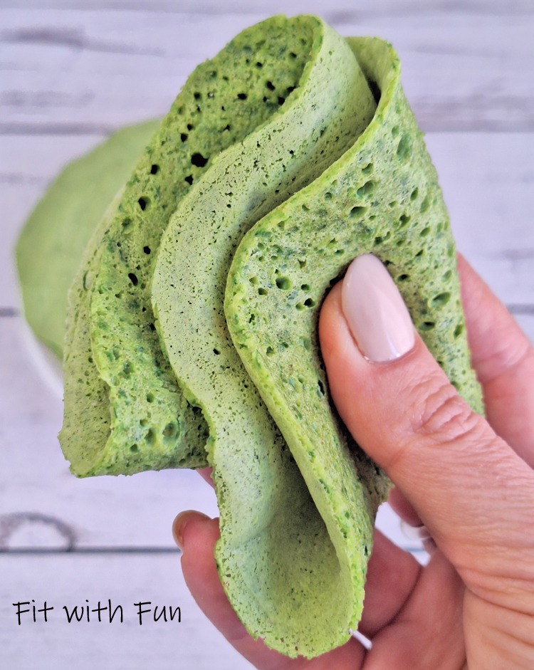 Crepes agli spinaci light e proteiche da 50 calorie